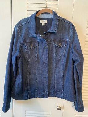 croft & barrow Women's Blue Denim Jacket